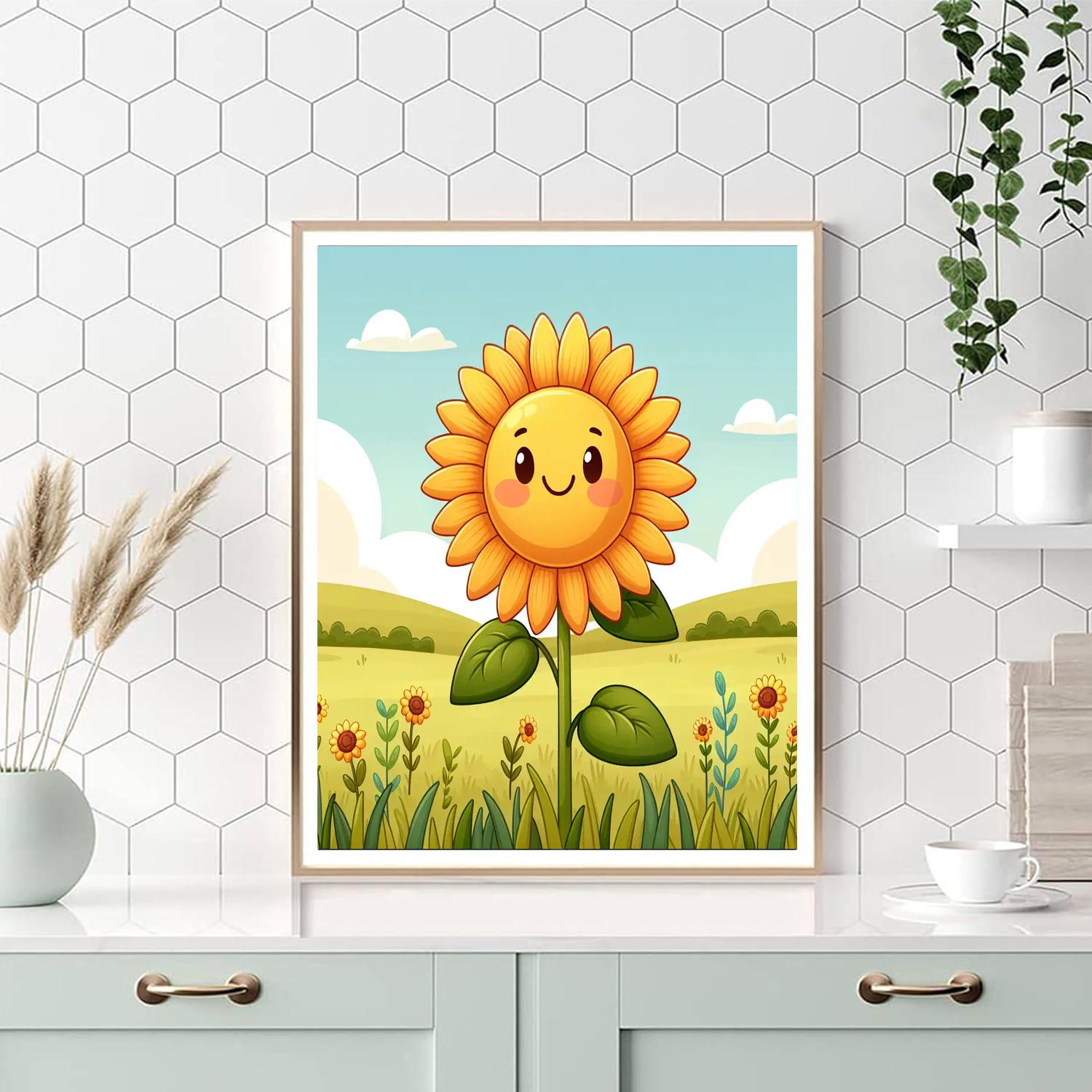 Charming Sunflower DIY Paint By Numbers