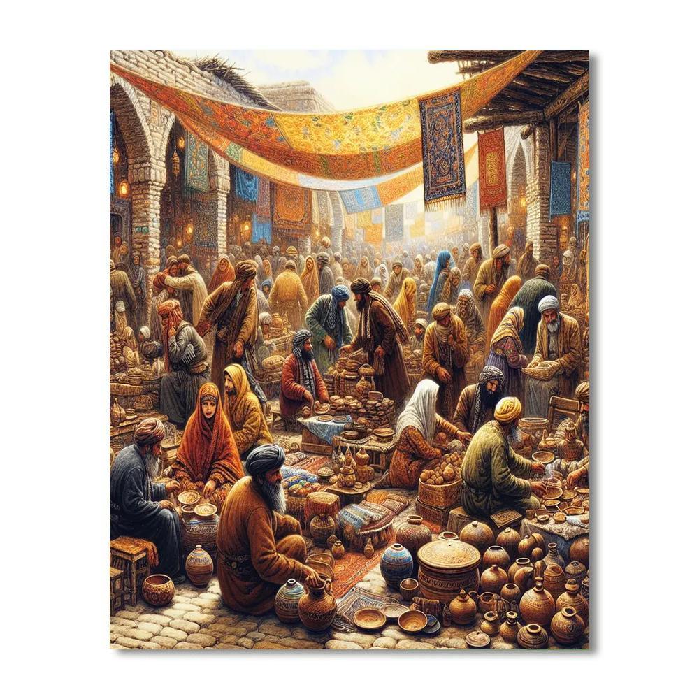 Artisan's Village Market Paint By Number