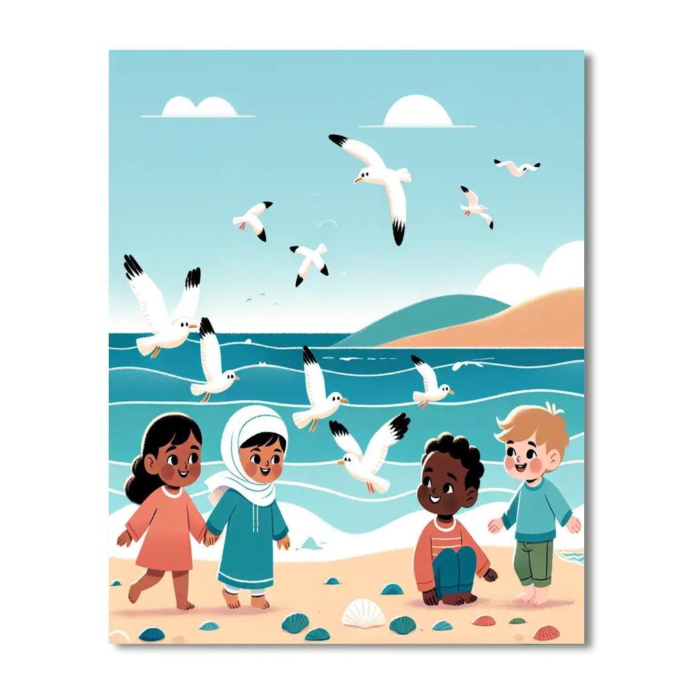 Sweet Seaside Serenade Numbered Painting Kits