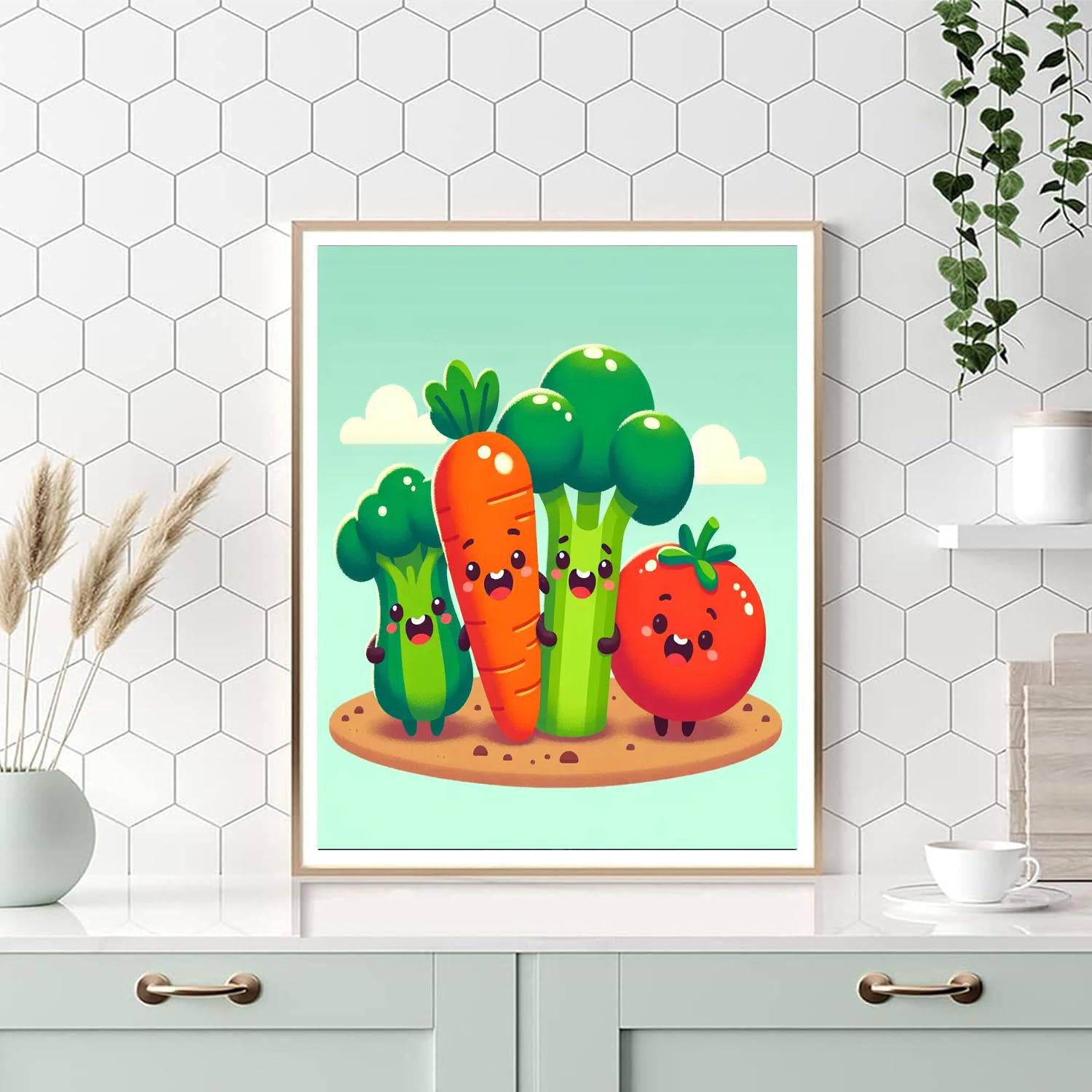 Vibrant Veggie Friends Paint By Number