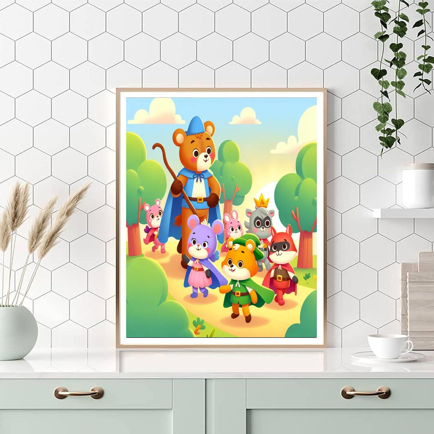 Animal Heroes Numbered Painting Kits