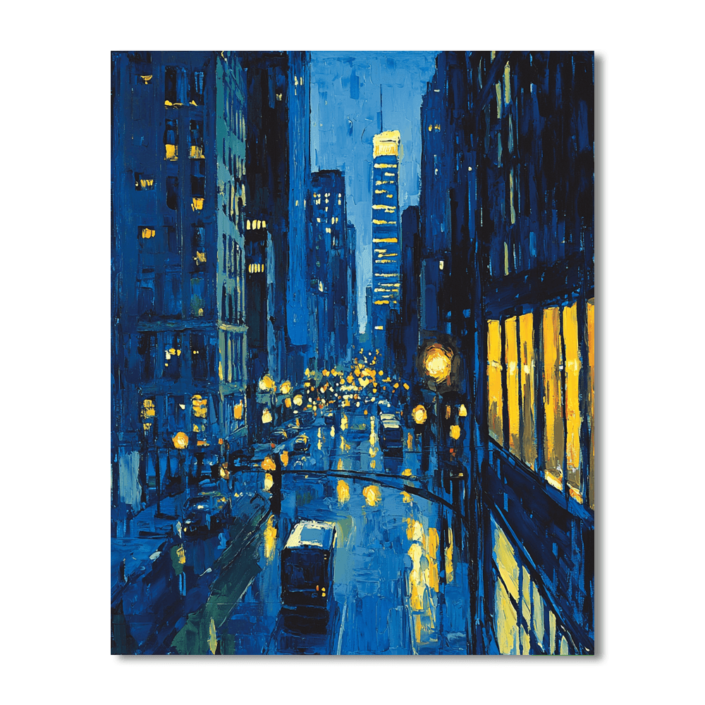 Edward Hopper Inspired Metropolitan Nights  Paint By Numbers Kits