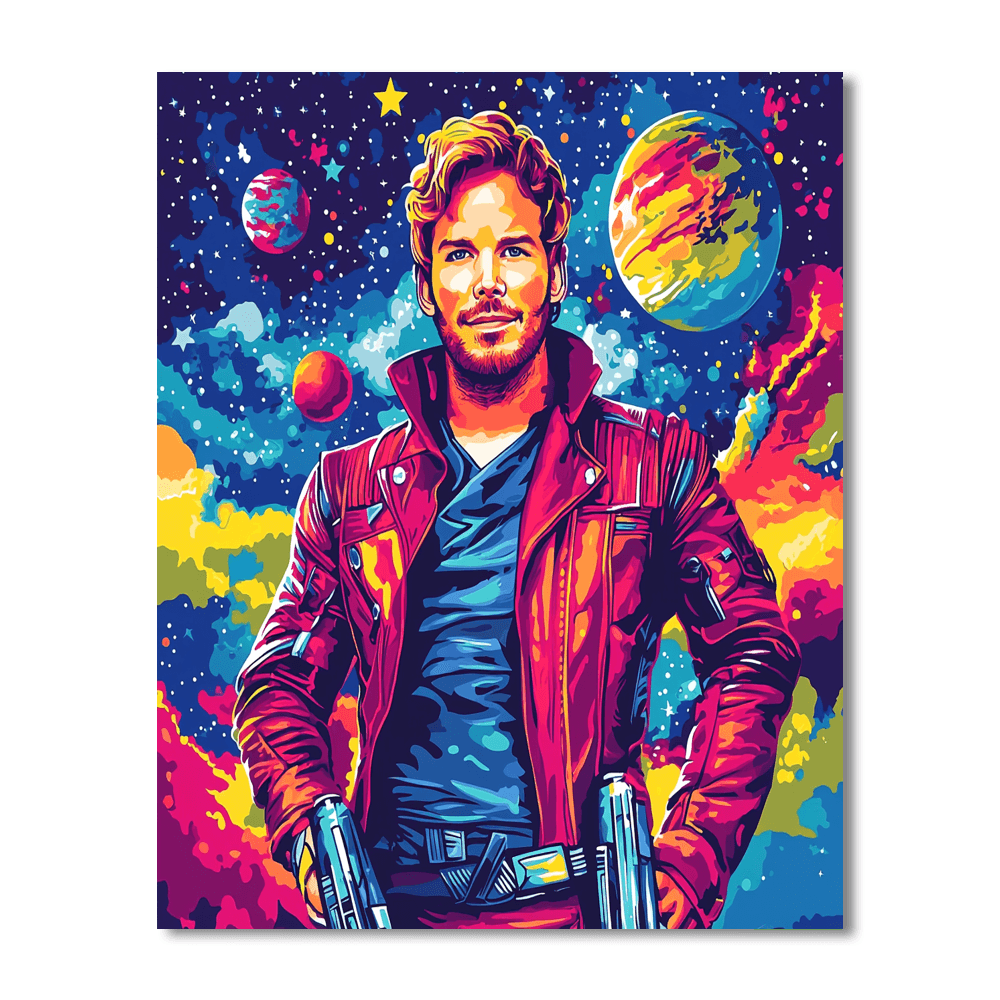 Chris Pratt: From Space Adventures To Jurassic Journeys Paint By Number