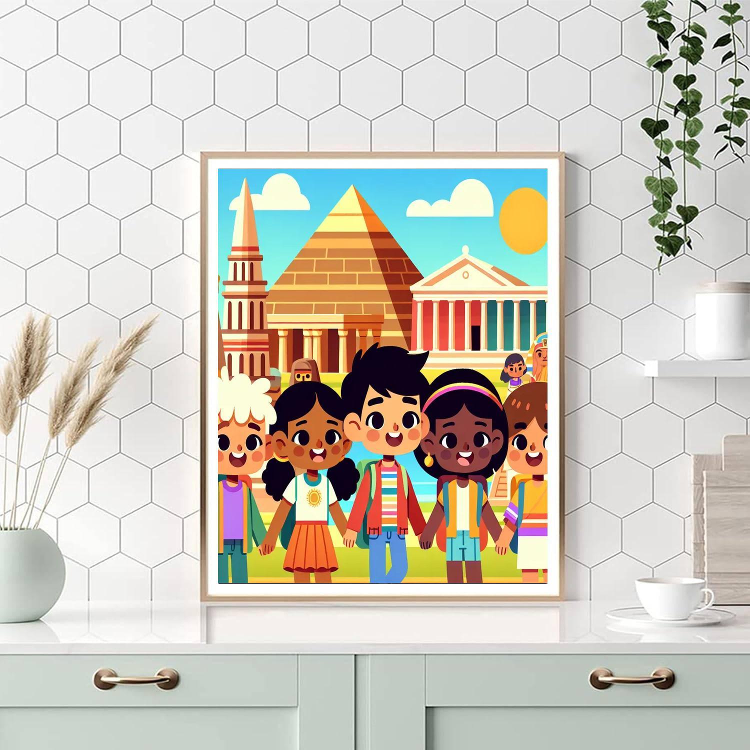 Ancient Civilizations Discovery Painting Number Kit