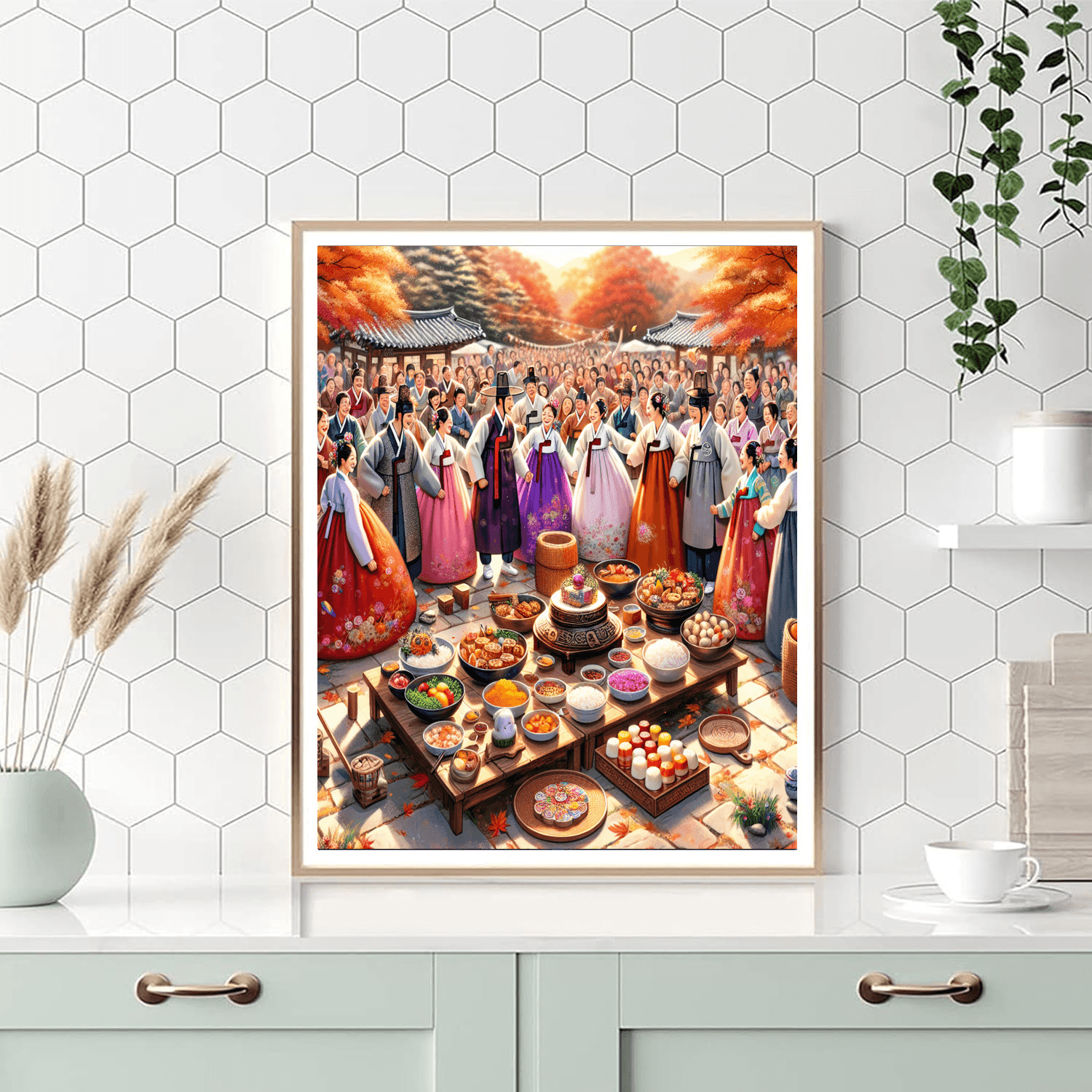 Chuseok Festival - South Korea Paint By Numbers Art