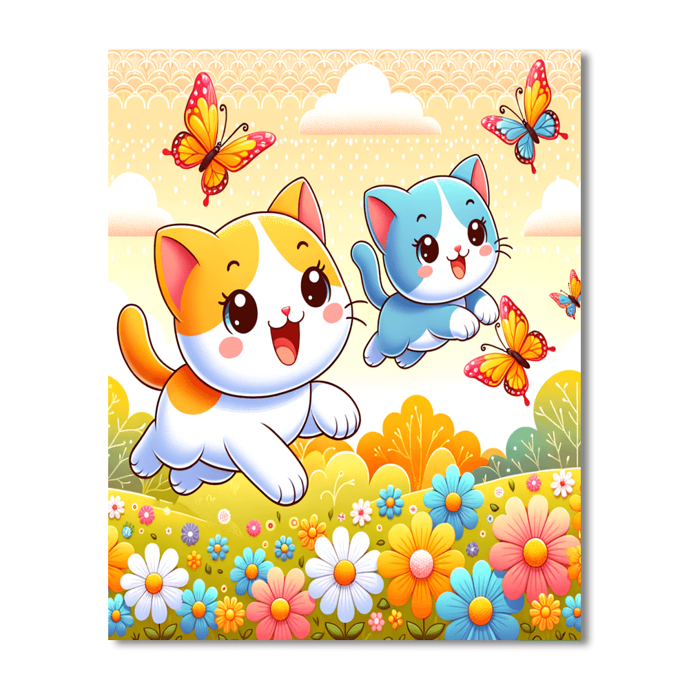 Whimsical Kittens Paint By Number