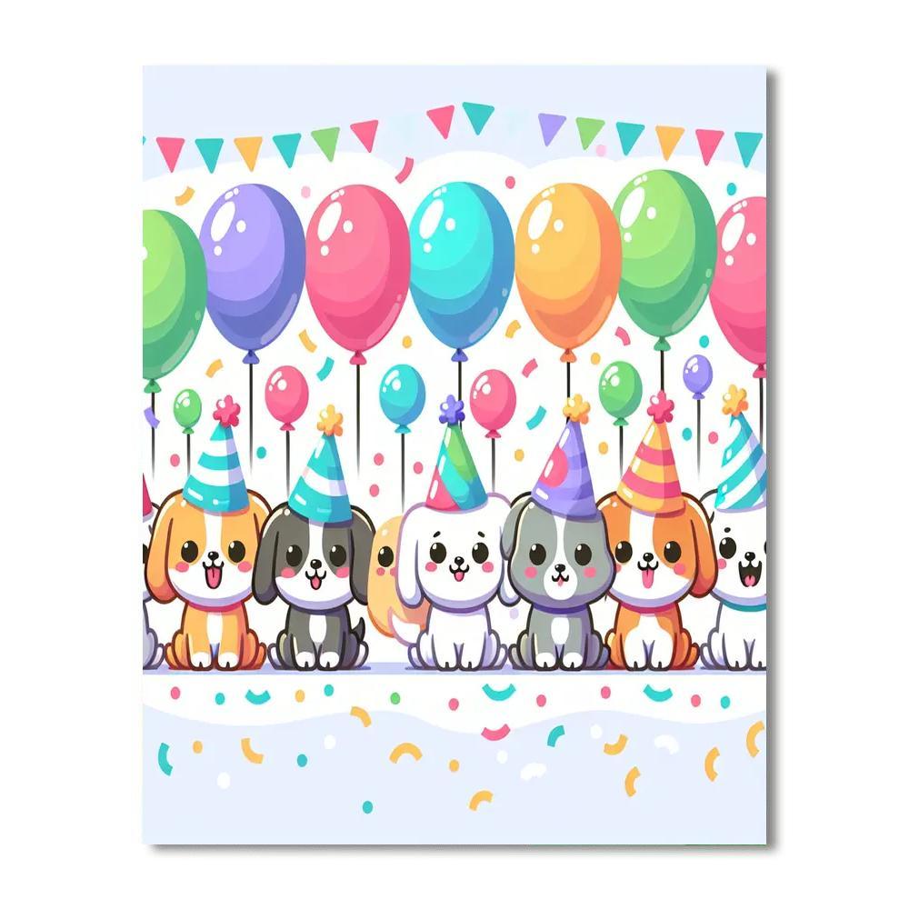 Puppy Parade Adventure Paint By Color