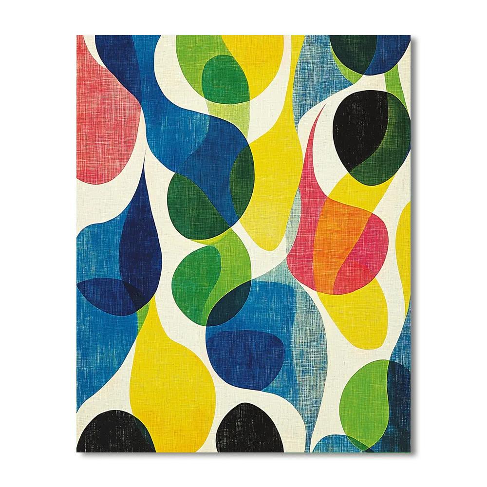 Joan Miró Inspired Fluid Landscapes  Paint By Color