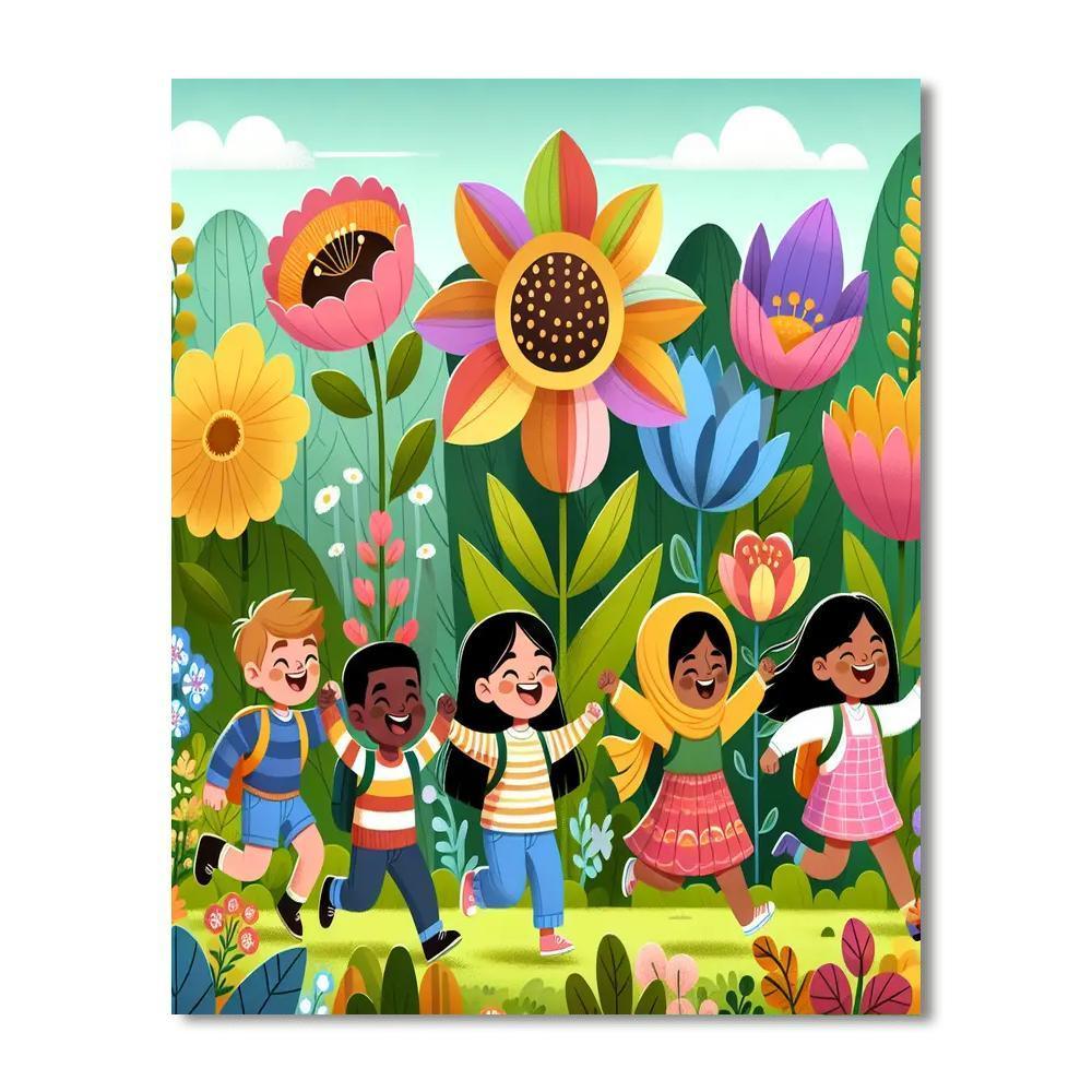 Flower Power Adventure Paint By Number