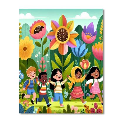 Flower Power Adventure Paint By Number