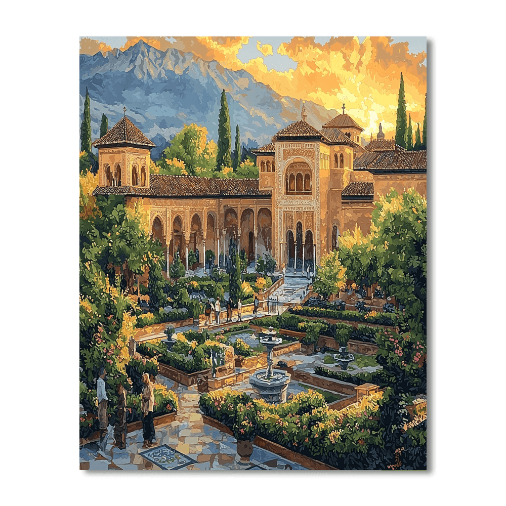 Alhambra Palace Paint By Numbers