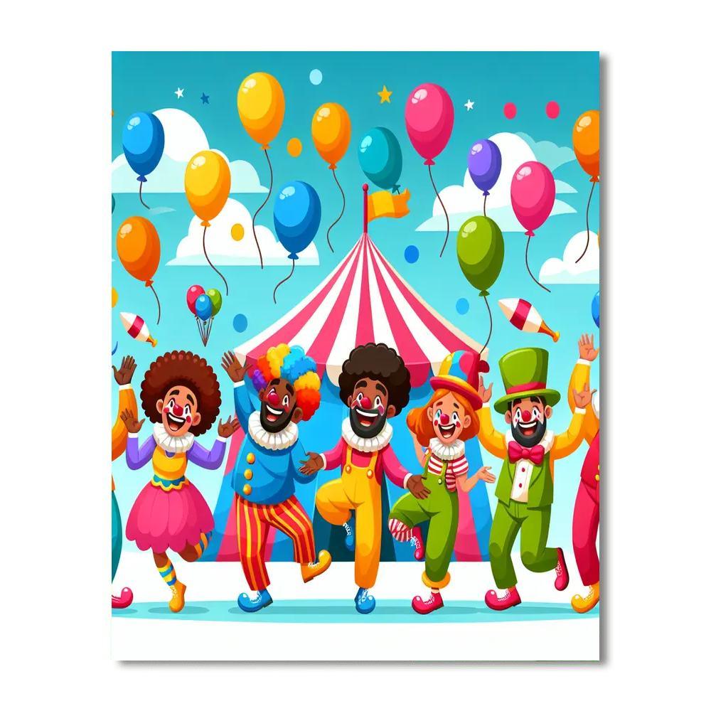 Funny Circus Adventure Paint By Numbers Kits