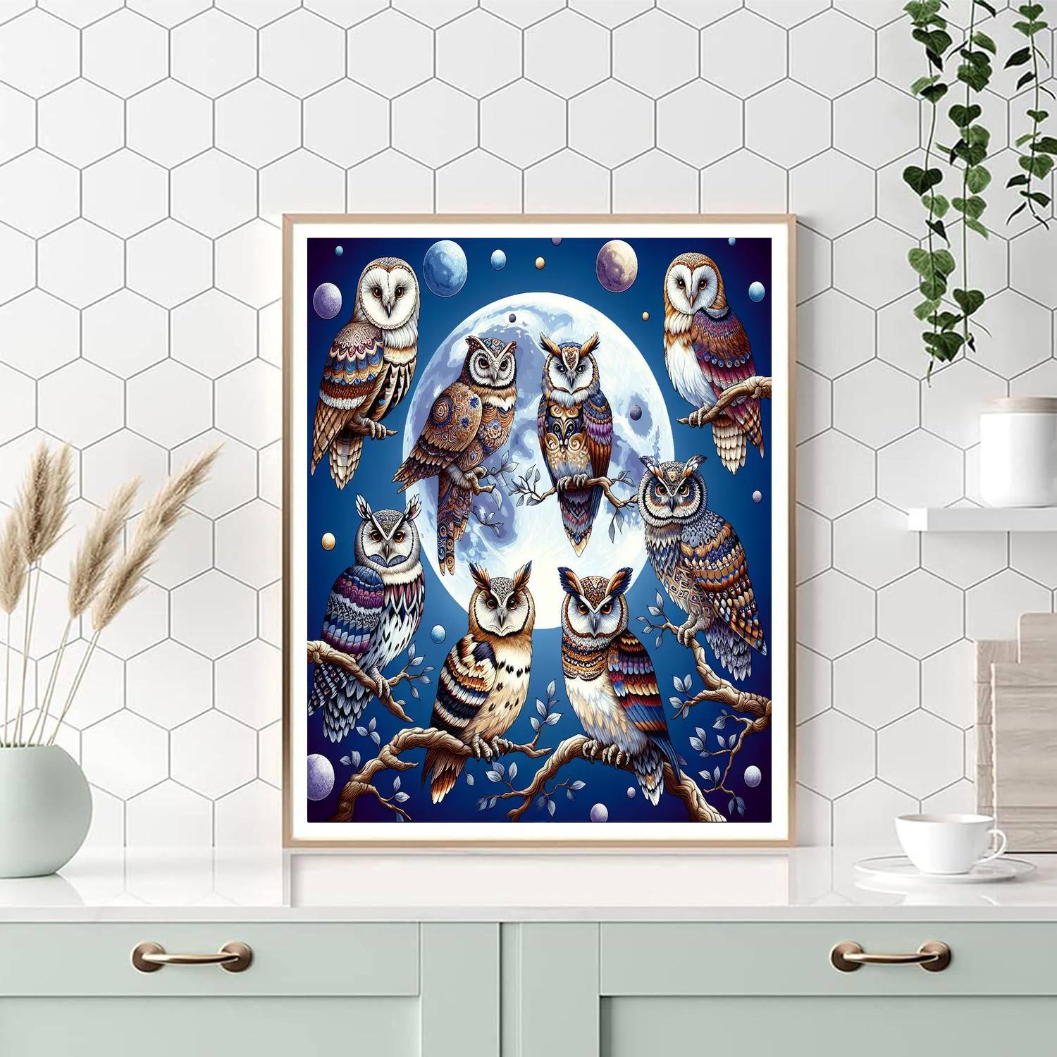 Whimsical Owl Symphony Painting By Numbers Kit