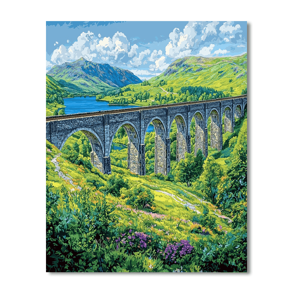 Glenfinnan Viaduct Numbered Painting Kits