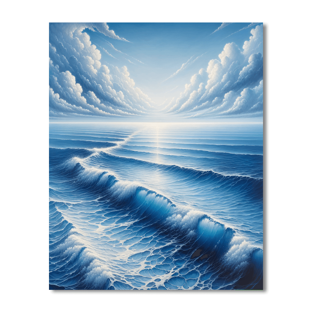 Reflective Ocean Horizon DIY Paint By Numbers