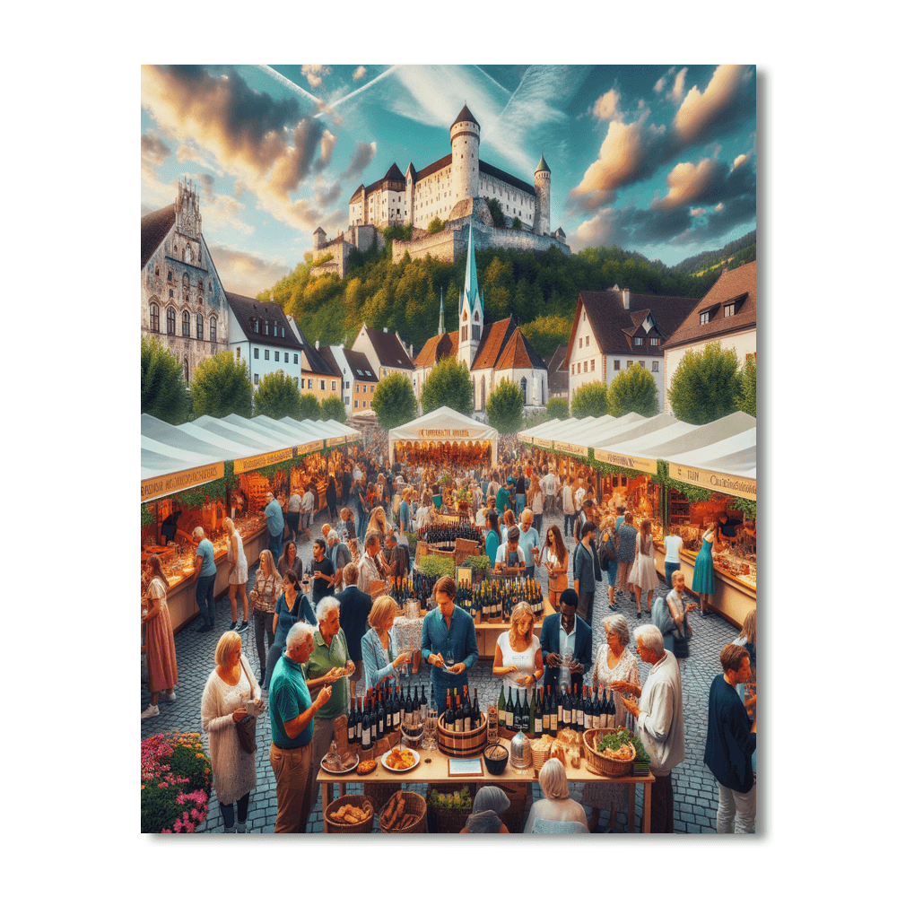 Budapest Wine Festival Number Painting