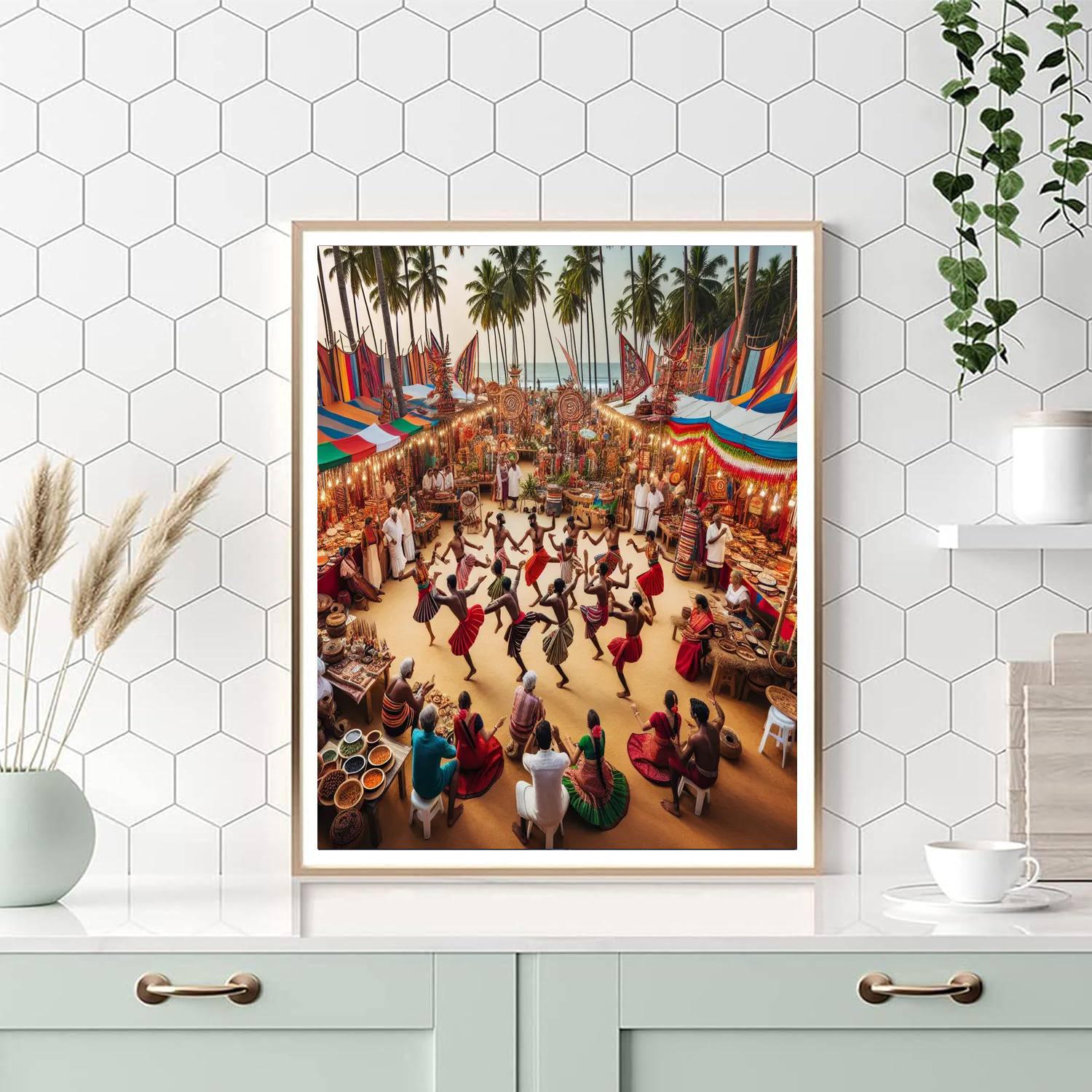 Karnataka Karavali Utsava Number Painting