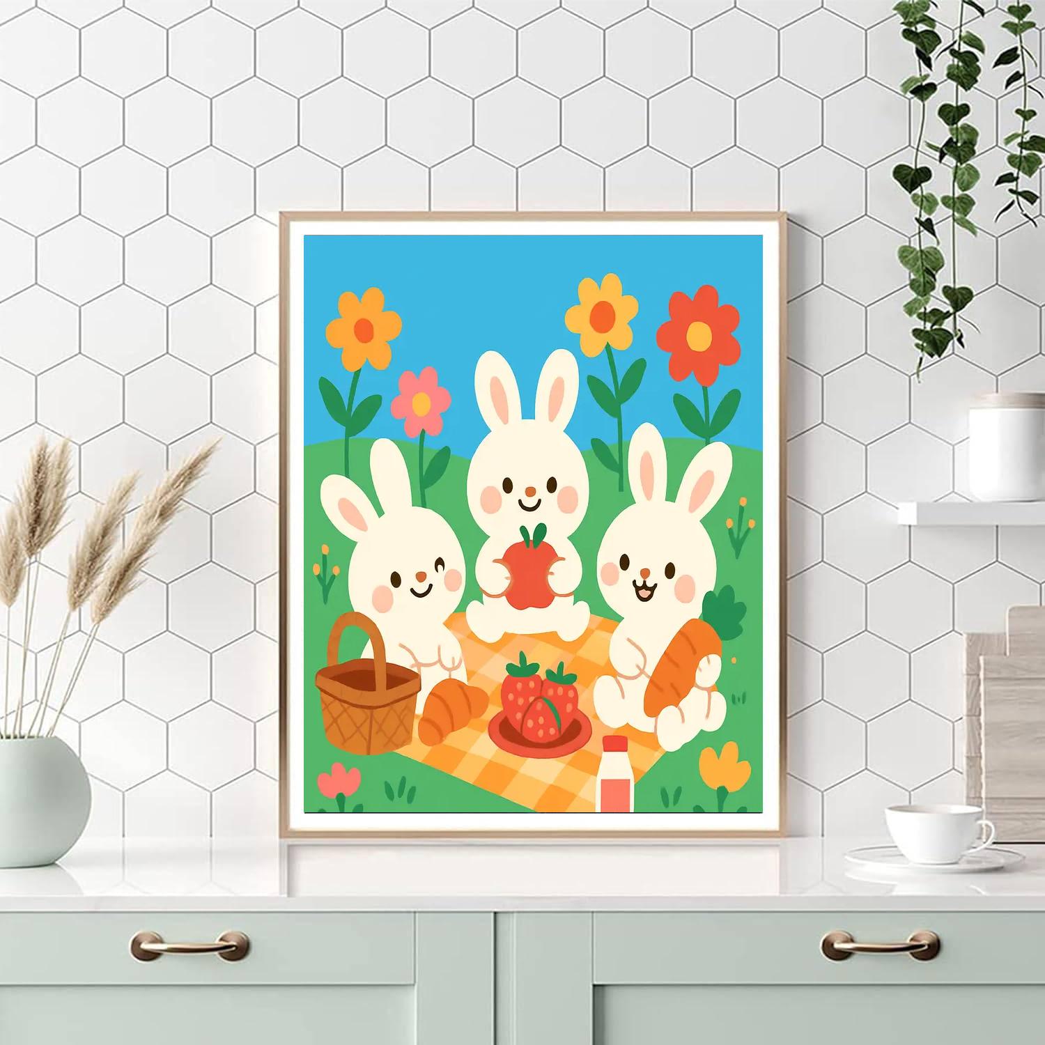 Busy Bunnies Painting By Numbers Kit