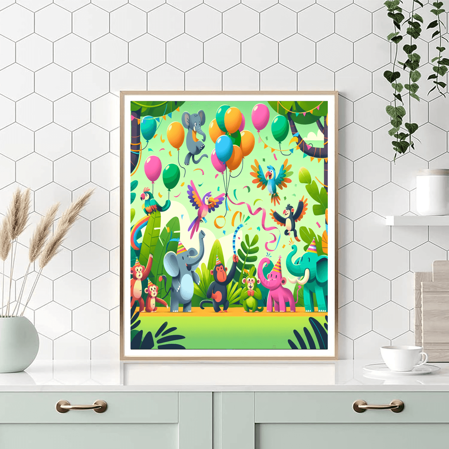 Jolly Jungle Jubilee DIY Paint By Numbers