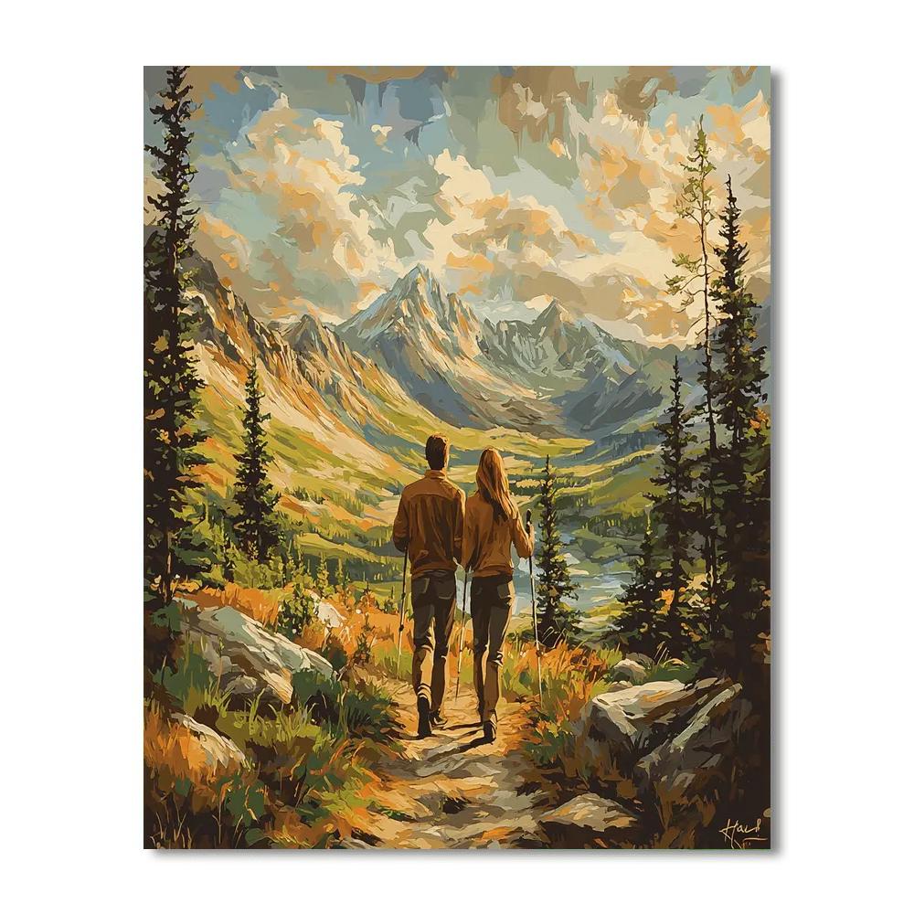 Mountain Trek With Mom DIY Paint By Numbers