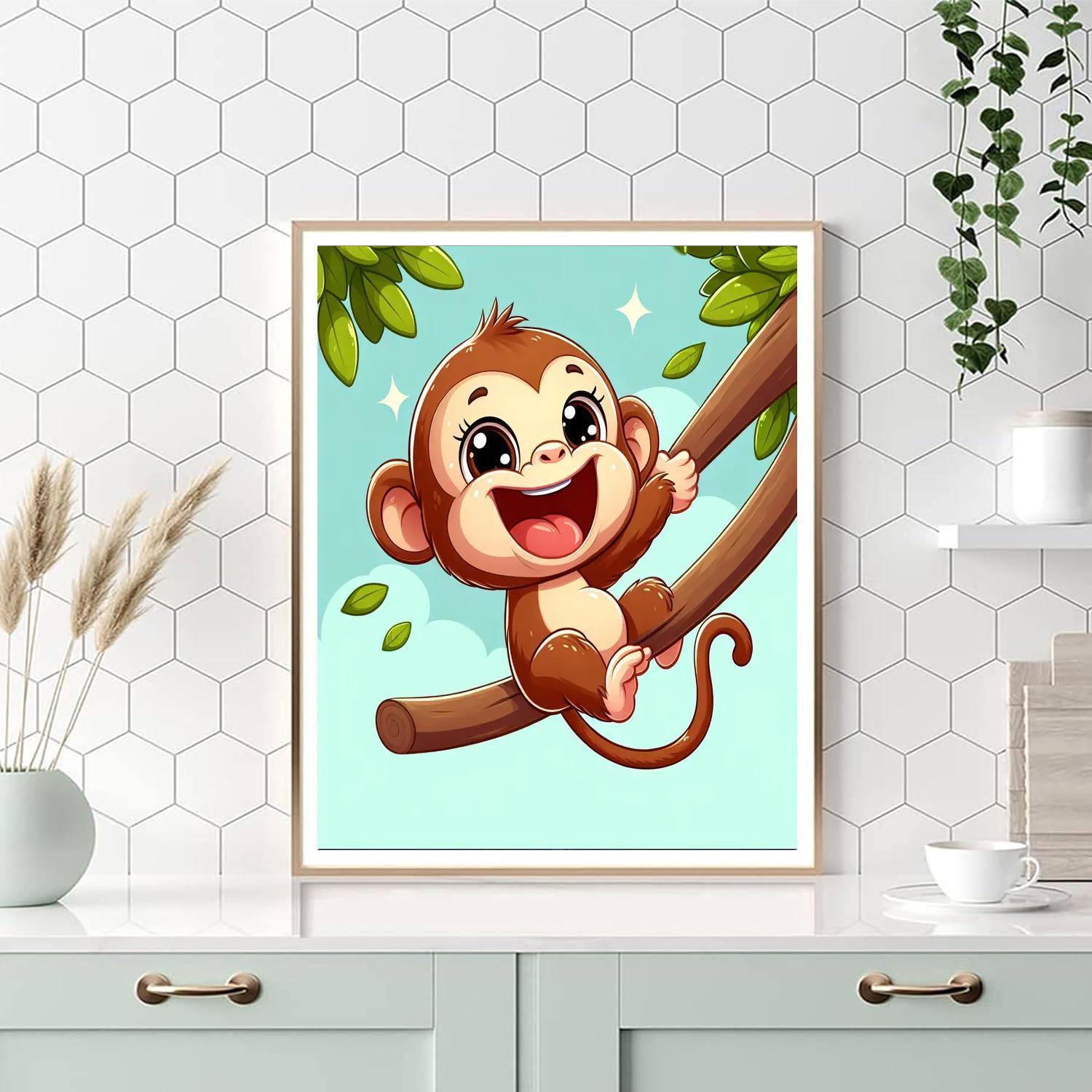 Giggling Monkey Paint By Number