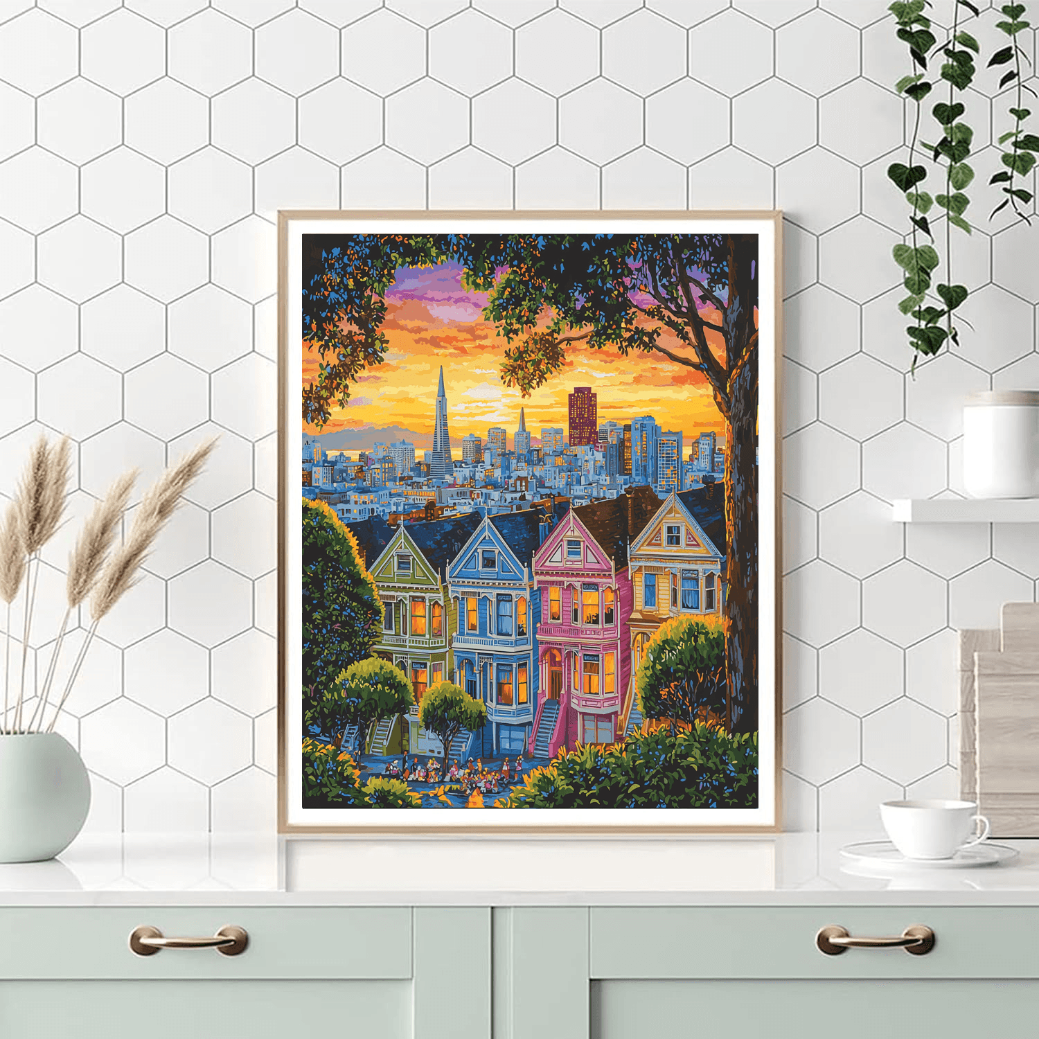 The Painted Ladies Painting By Numbers Kit