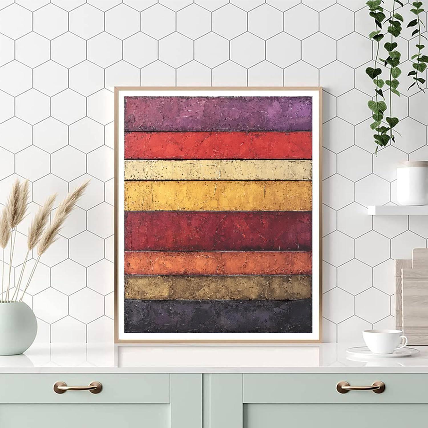 Mark Rothko Inspired Serene Patterns  Number Painting