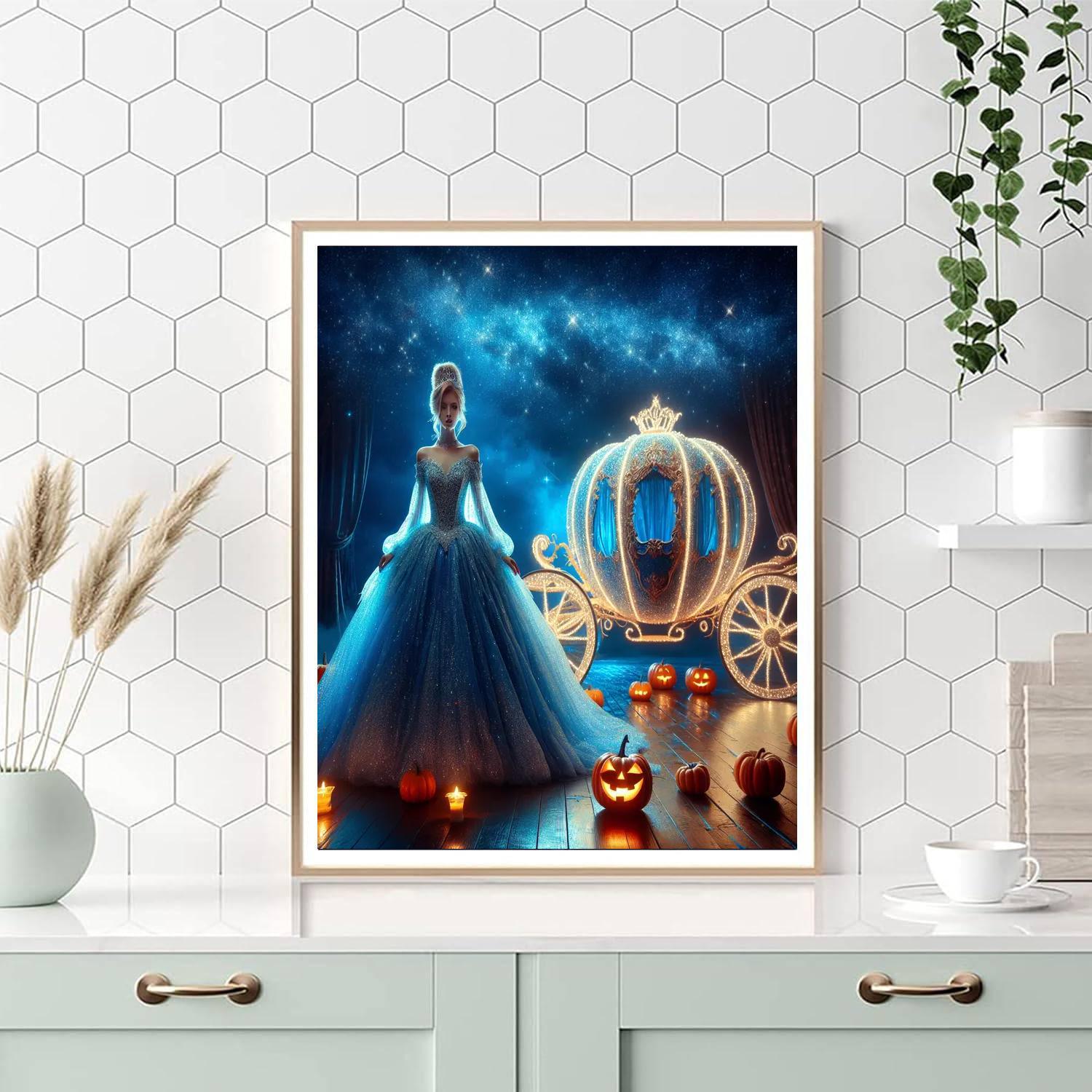 Cinderella's Midnight Dream Paint By Number