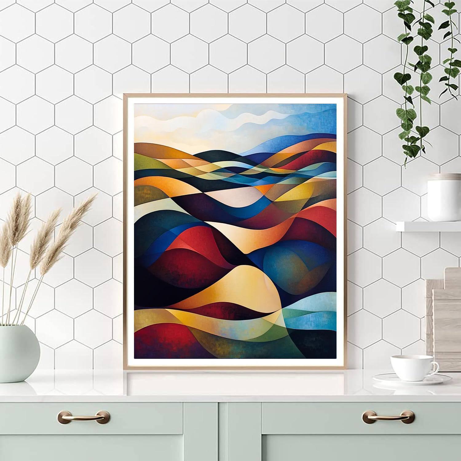 Paul Klee Inspired Chromatic Dreamscape  Painting By Numbers Kit