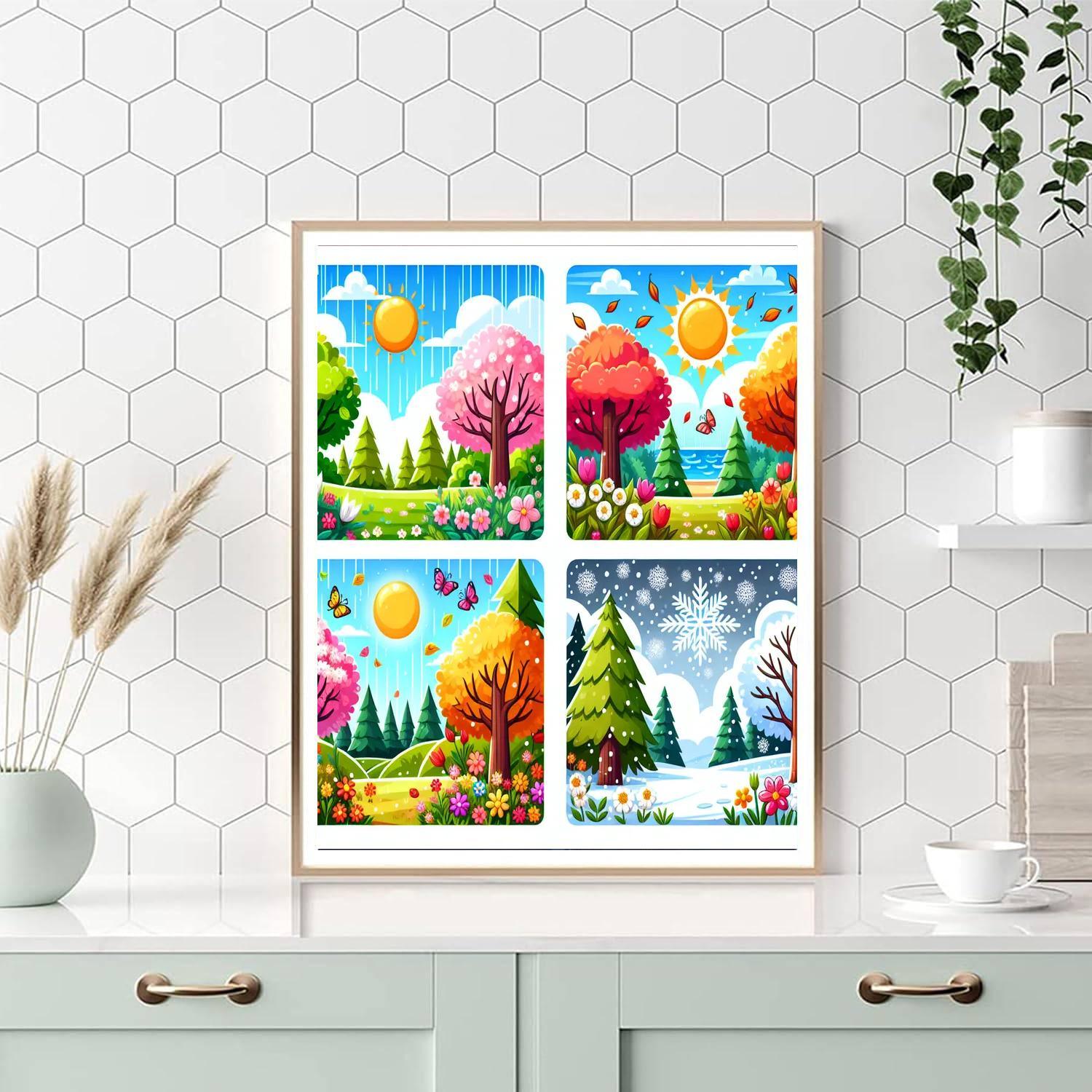 Journey Through Seasons Number Painting