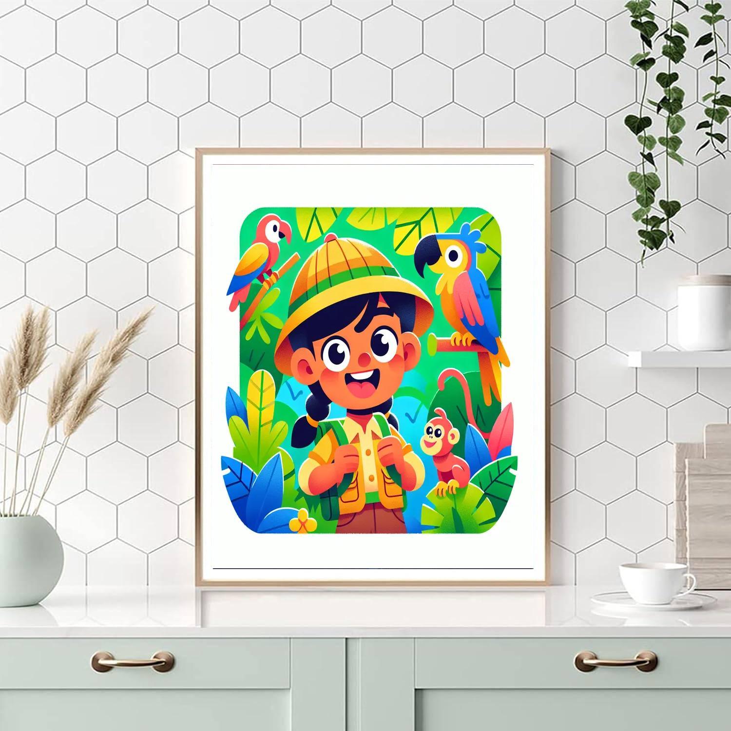 Jungle Exploration Safari Paint By Numbers Kits