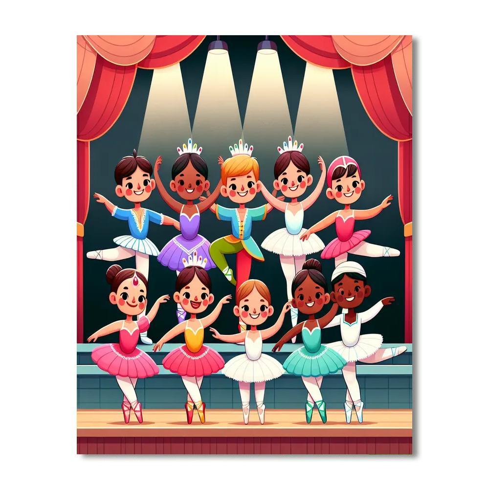 Ballet Dancers Paint By Number