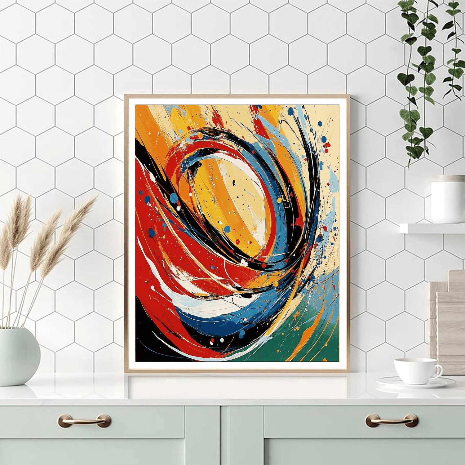 Jackson Pollock Inspired The Dance Of Colors  Painting By Numbers Kit