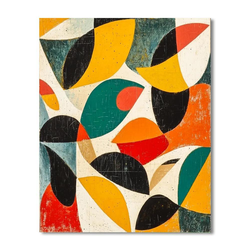 Joan Miro Inspired Serenade Of Shapes  Paint By Number