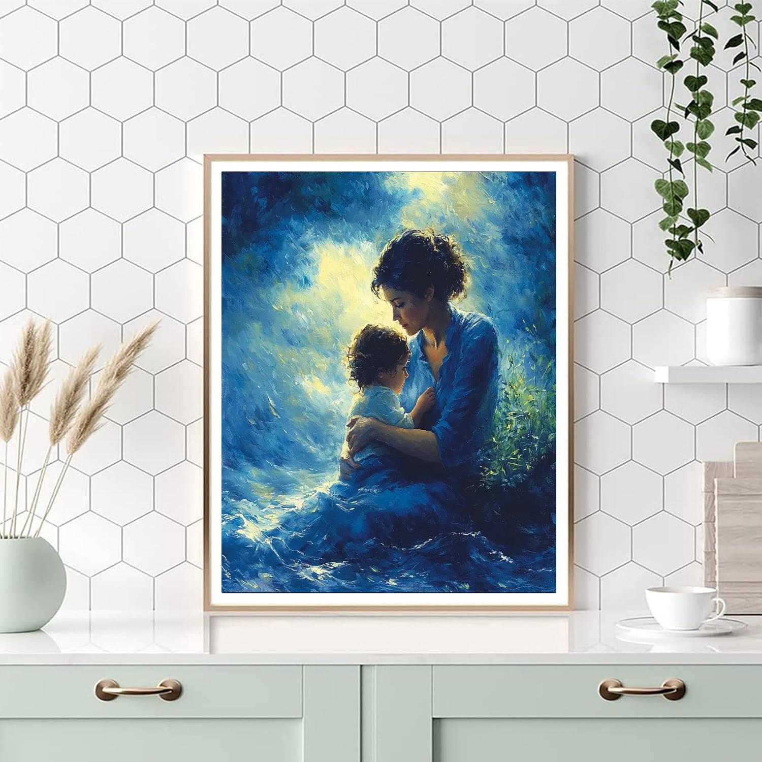 The Comfort Of Mom Number Painting