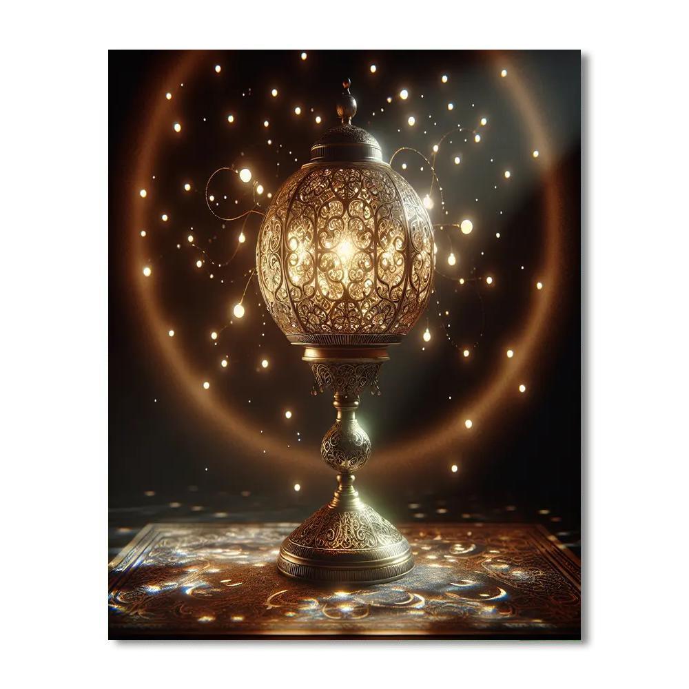 Enchanted Twilight Lamp Painting Number Kit