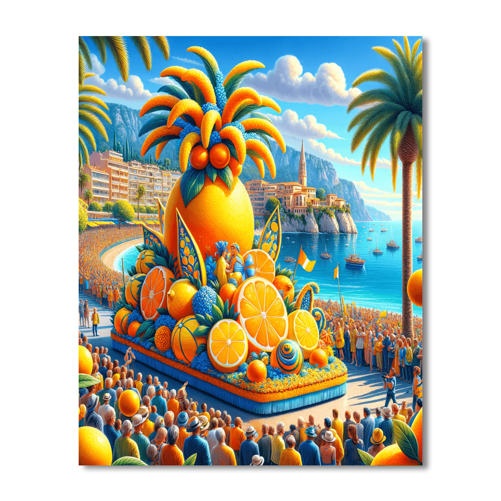 Lemon Festival - Menton Painting By Numbers Kit