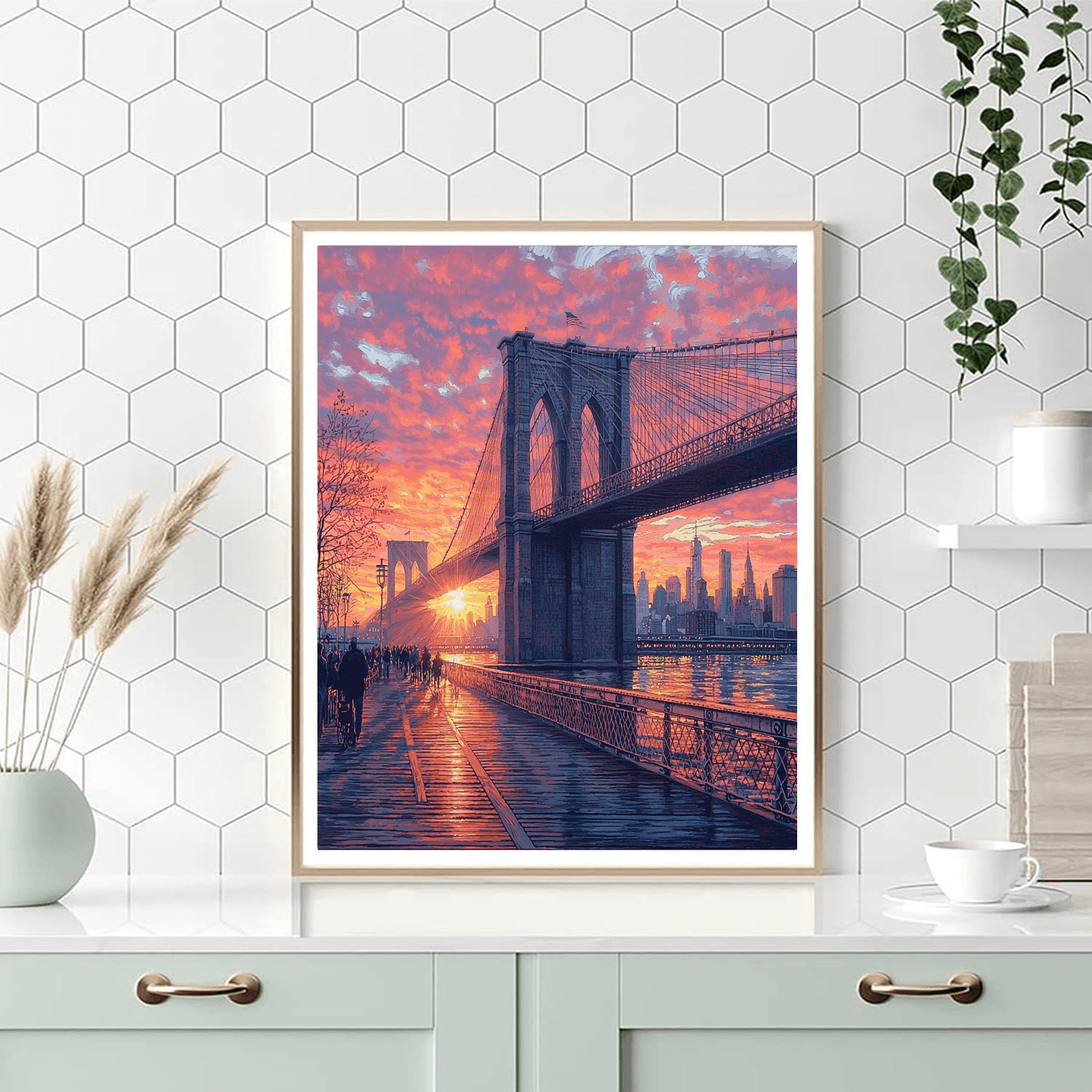 Brooklyn Bridge - New York, Usa Numbered Painting Kits
