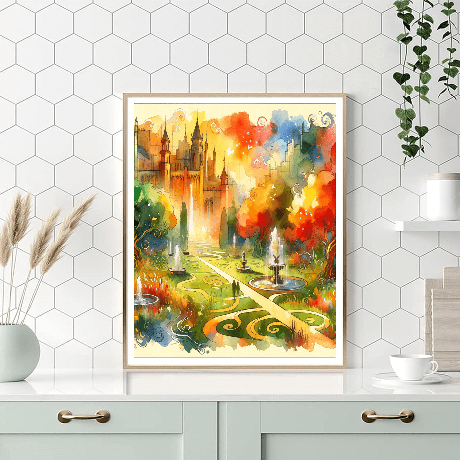 Fantasy Castle Gardens Paint By Color