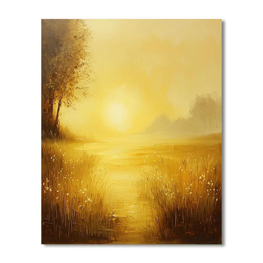 Edgar Degas Inspired Golden Morning Light  Painting Number Kit