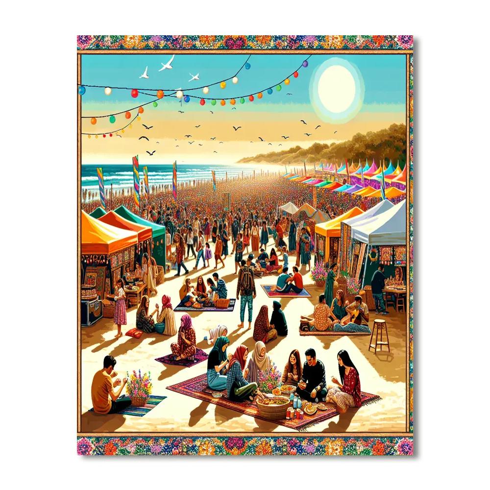 Saadiyat Beach Festival - Uae Number Painting