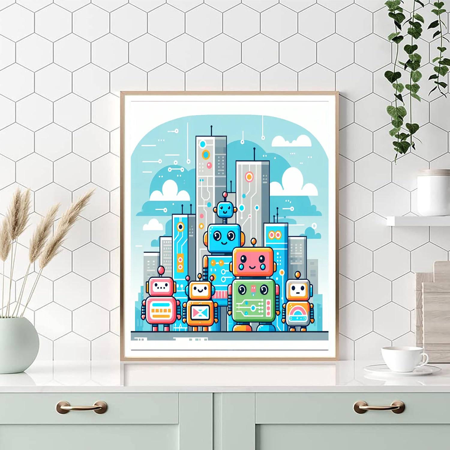 Robot Rangers Unite Numbered Painting Kits