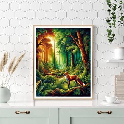 Fox Woodland Grace Paint By Number