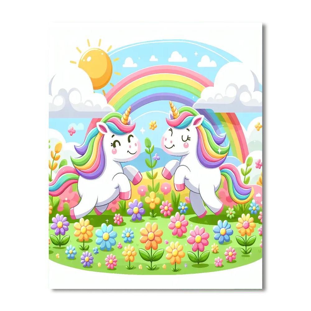 Unicorn Valley Adventure Painting Number Kit