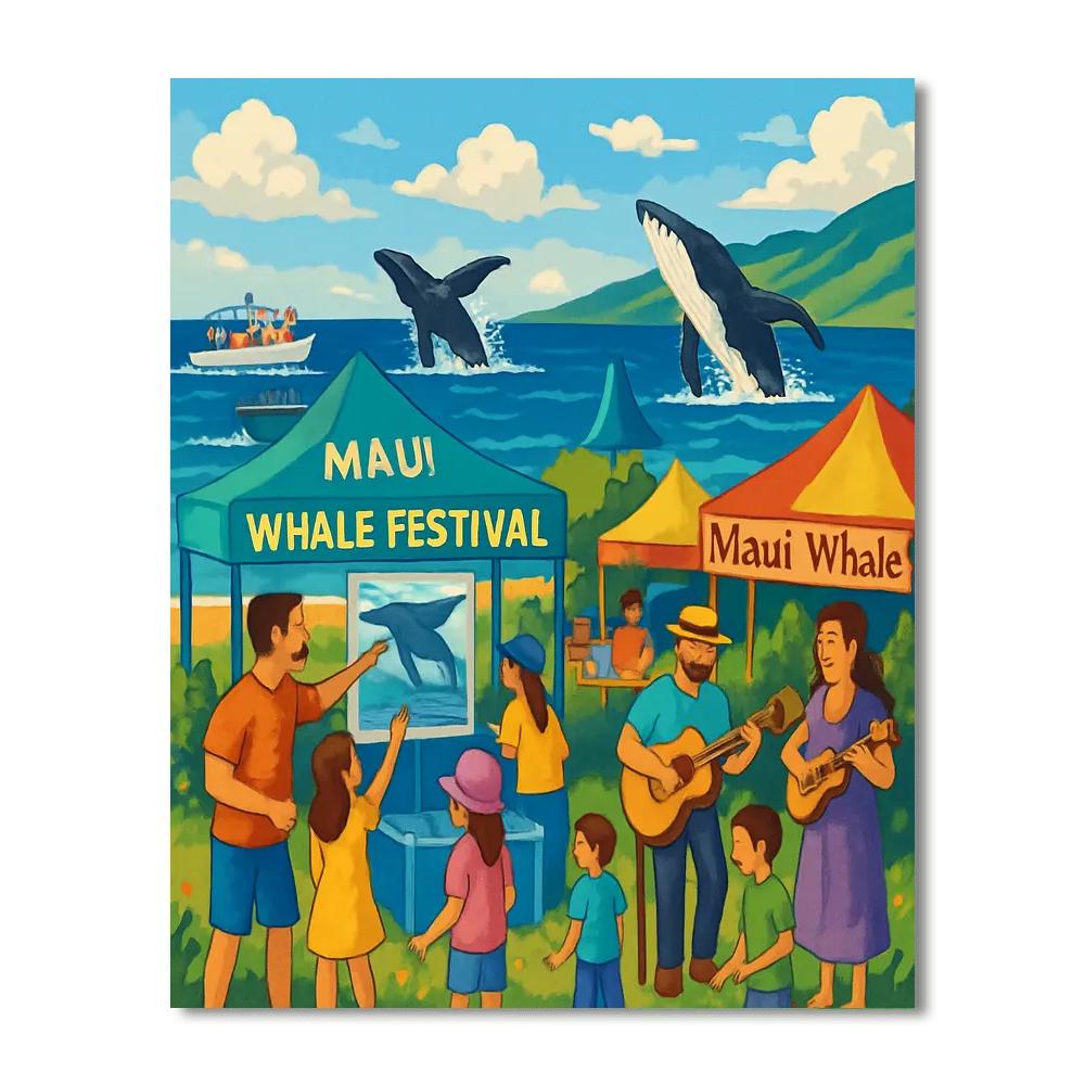 Maui Whale Festival - Usa Paint By Number