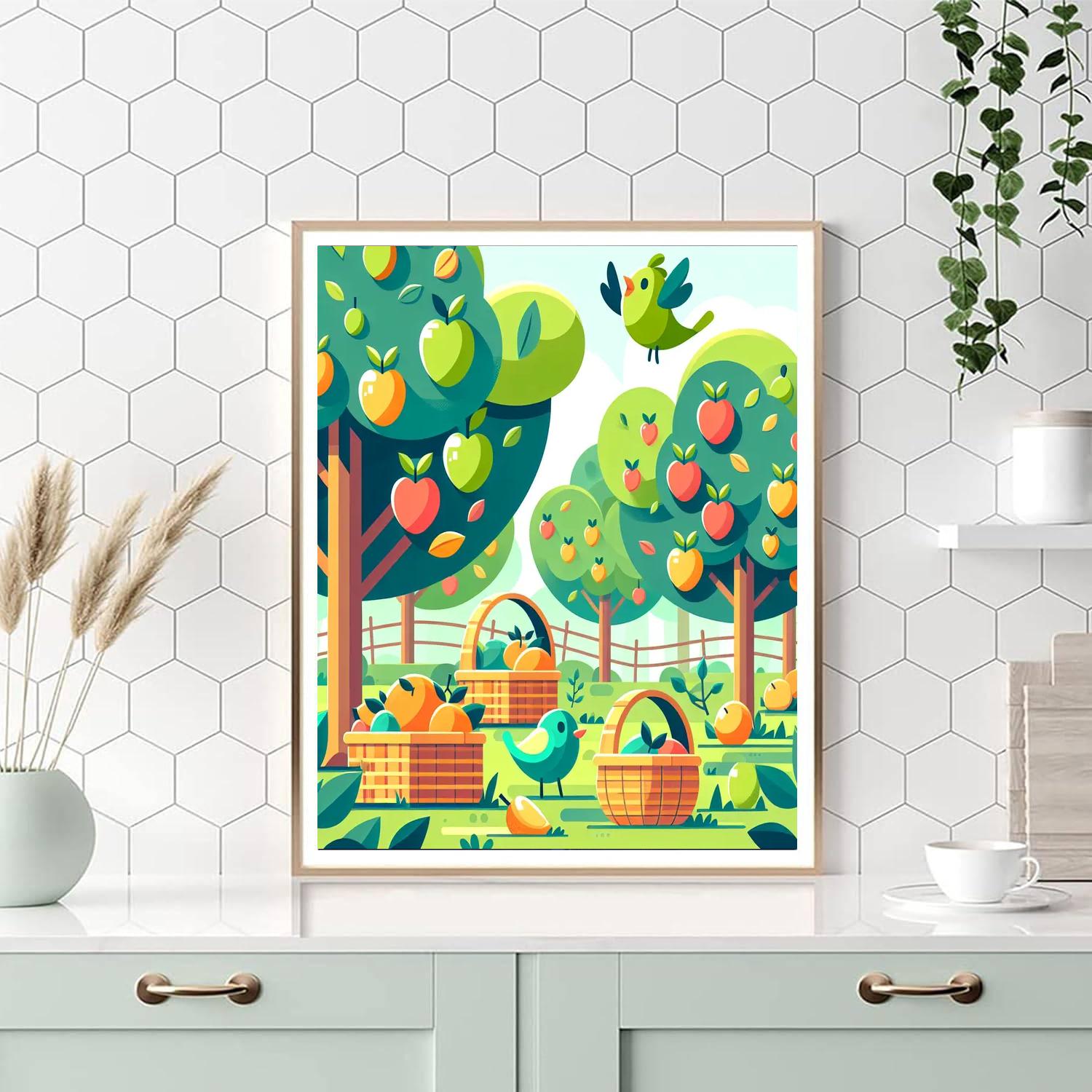 Enchanting Orchard Painting Number Kit