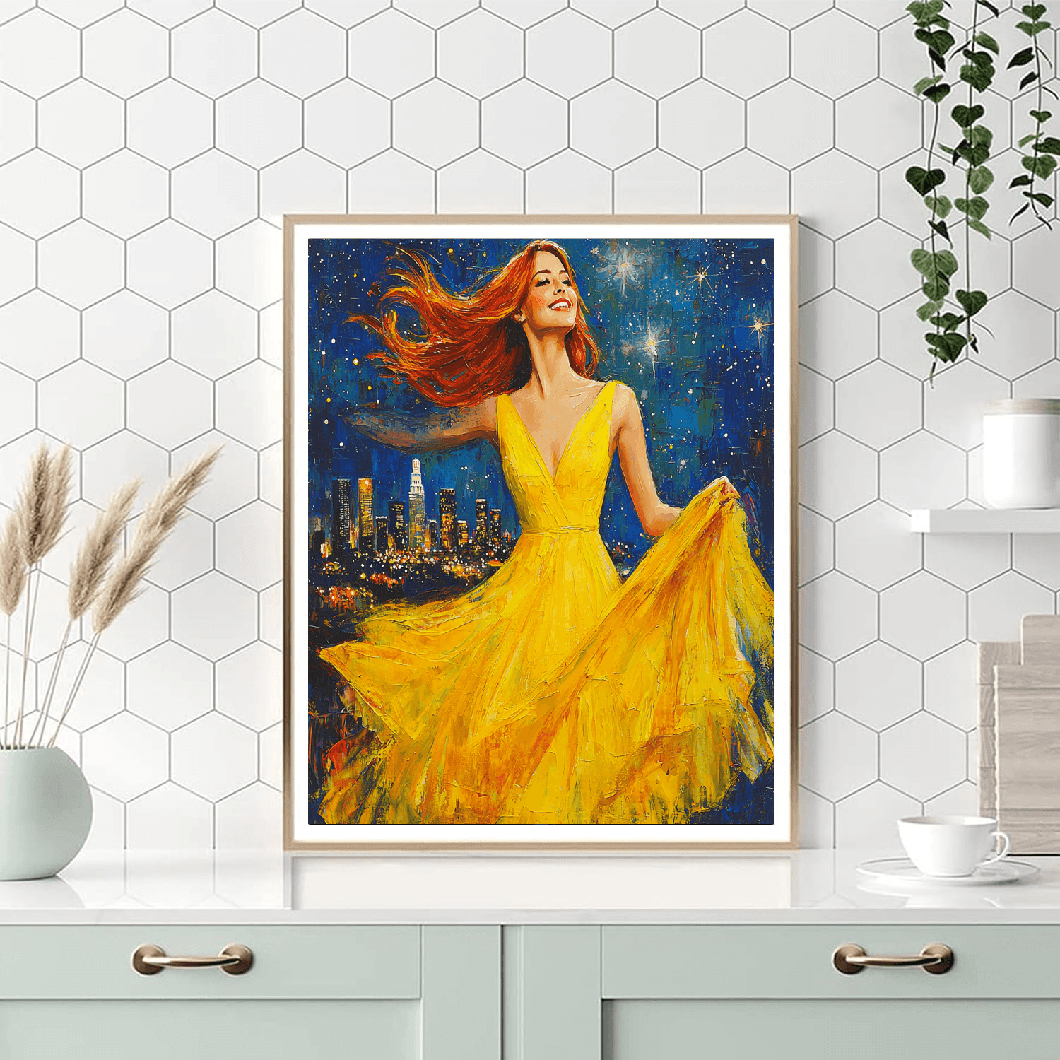 Emma Stone: Golden Glow Of La La Land Dreams Paint By Numbers Kits
