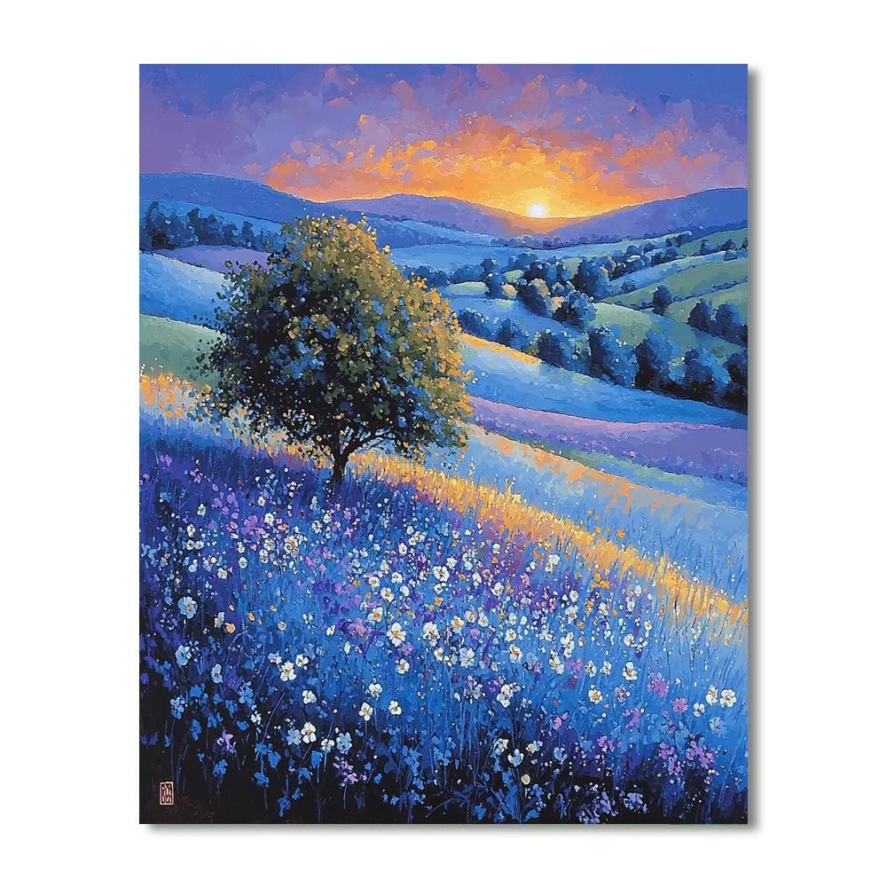 Nandalal Bose Inspired Melody Of The Twilight Meadows  Paint By Numbers