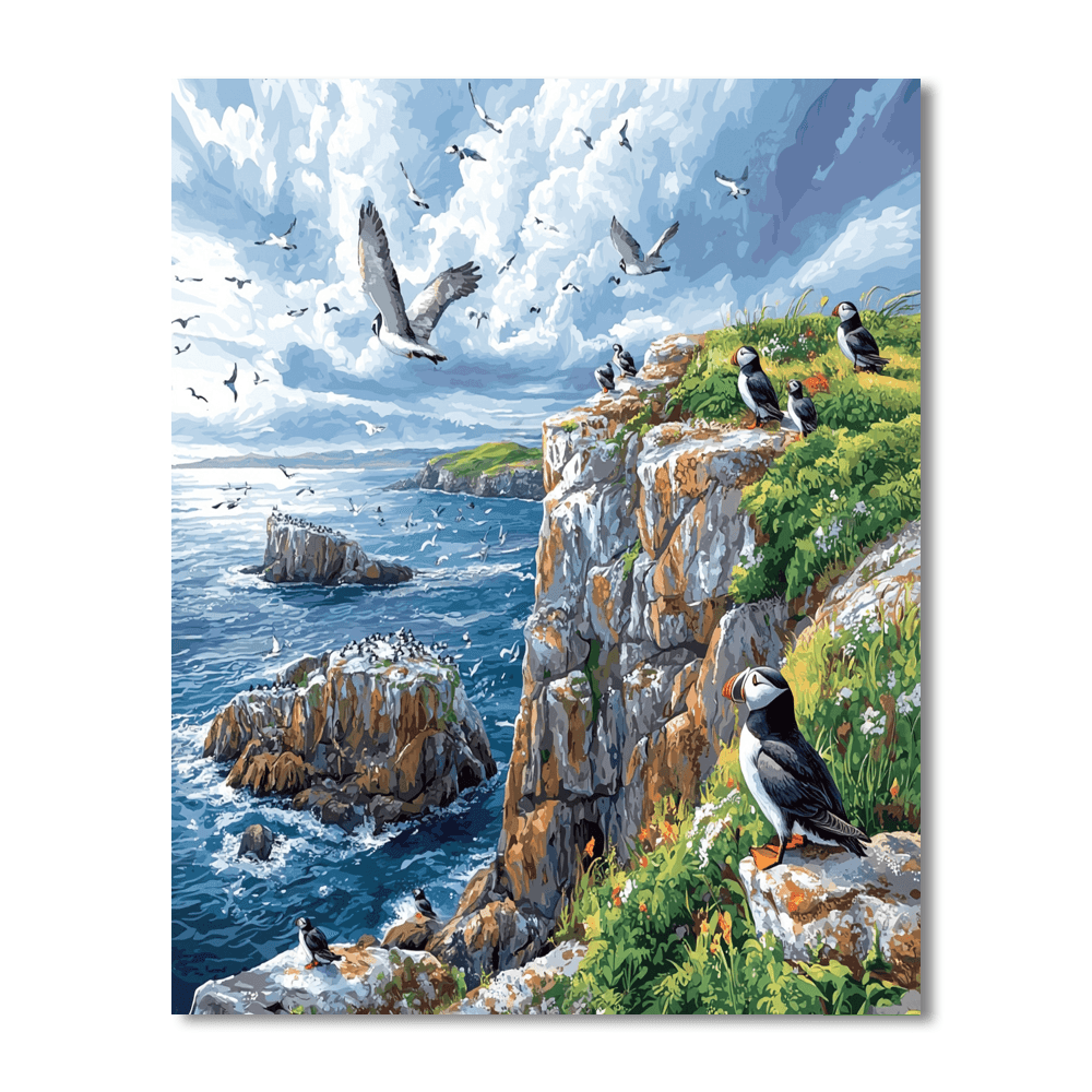 Puffin Island - Wales Numbered Painting Kits