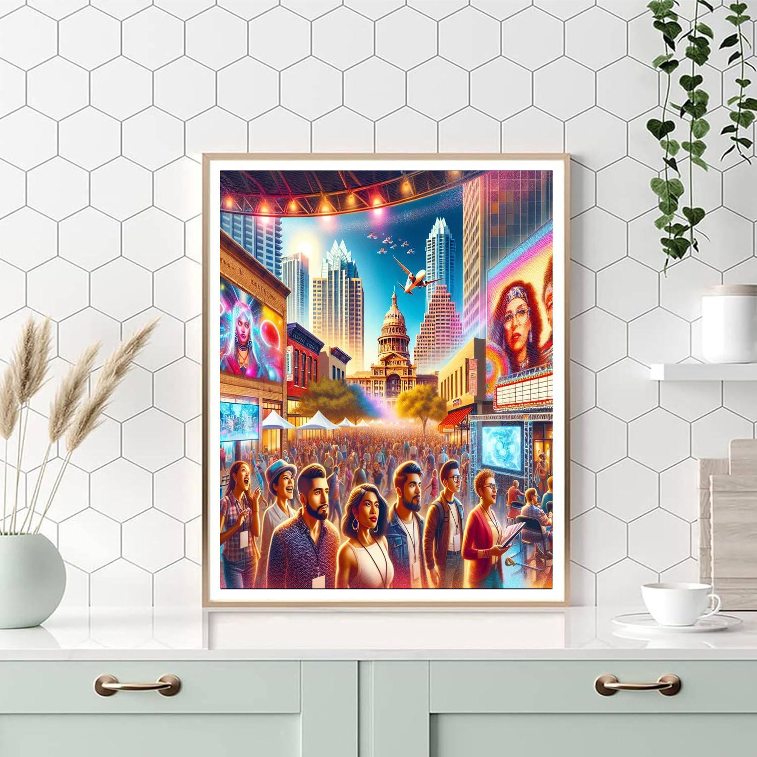 South By Southwest - Usa Number Painting